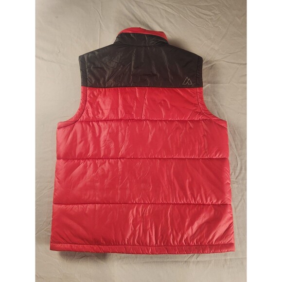 Alpine Design Men’s Puffer Vest Large Red Black Insulated Zip Front Outdoor - Picture 5 of 10